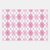 Roze Argyle-omslagpapier Inpakpapier Vel (Voorkant 2)