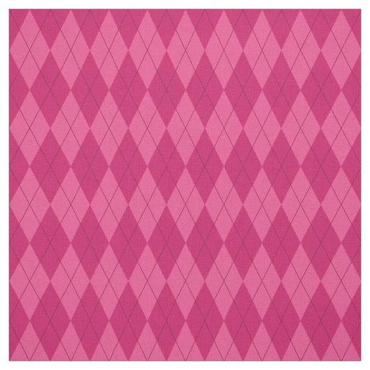 Roze Argyle Pattern Fabric Stof (Swatch)