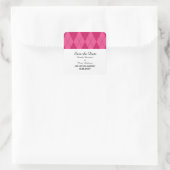 Roze Argyle sparen de Stickers van de Datum (Tas)