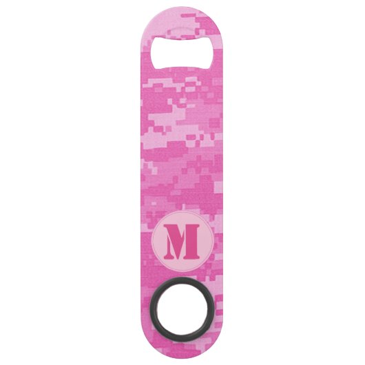 Roze ARMY ACU Camo Camouflage Bottle Open Speed Flessenopener (Voorkant)
