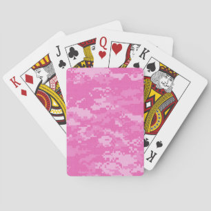Roze ARMY ACU Camouflage-speelkaarten Pokerkaarten