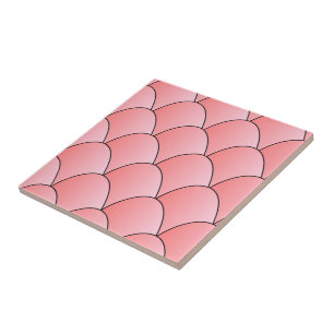 Roze Art Deco Design Tegeltje