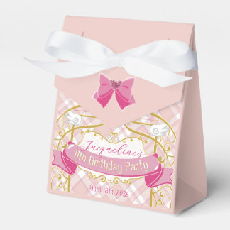 Roze Art Nouveau Prinses Verjaardag Bedankdoosjes