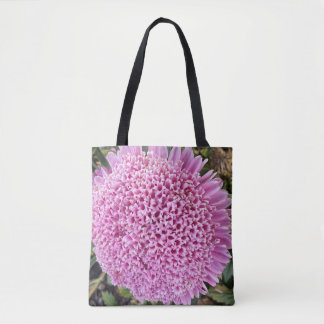 Roze Aster Bloemenschoudertas Draagtas
