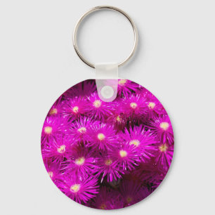 Roze aster Flowers Sleutelhanger