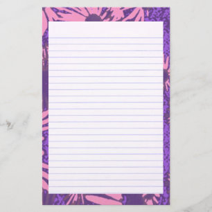 Roze aster Stationery Briefpapier