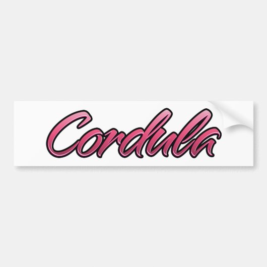 Roze Aufkleber Sticker (Voorkant)