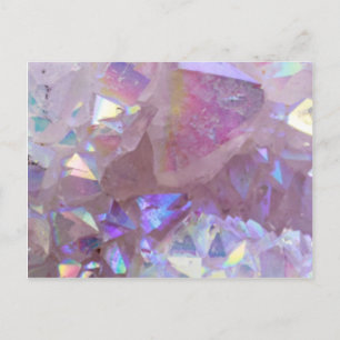 Roze Aura Crystals Briefkaart