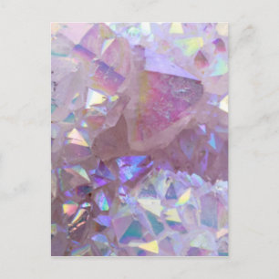 Roze Aura Crystals Briefkaart