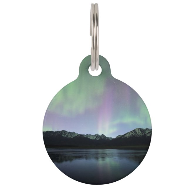 Roze Aurora Huisdierpenning (Achterkant)