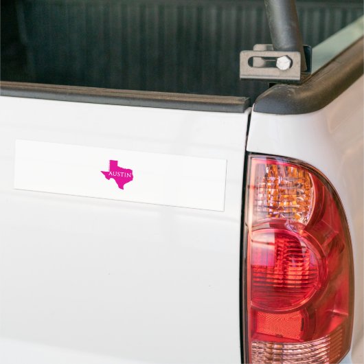 Roze Austin, Texas Bumpersticker (Op Truck)