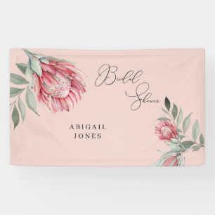Roze Australische Floral Vrijgezellenfeest Spandoek