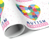 roze autisme cadeaupapier (Rol Hoek)