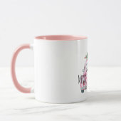 Roze Auto Kerstboom Mok (Links)