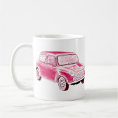  roze auto koffiemok (Links)