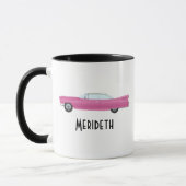 roze auto mok (Links)