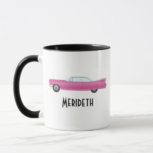 roze auto mok (Links)