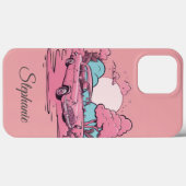 Roze Auto Sunset Boss Lady Vriendin Gift Case-Mate iPhone Case (Achterkant (horizontaal))