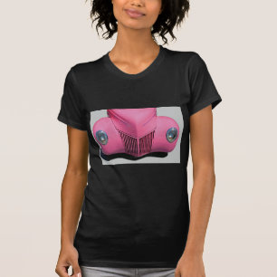 Roze auto t-shirt