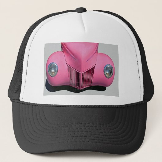 Roze auto trucker pet (Voorkant)