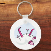 Roze Avalanche Sleutelhanger (Voorkant)