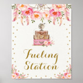 Roze avontuurlijk reizen naar Mrs Fueling Station Poster (Voorkant)
