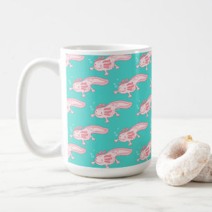 Roze Axolotl Patroon Koffiemok