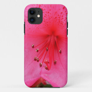 Roze azalea-bloem (rododendron). iPhone 11 hoesje