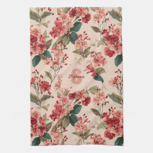 Roze Azalea Bloemenpatroon – Classic Theedoek