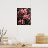 Roze Azalea Flowers Art Print Poster (Keuken)