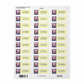 Roze Azalea Return Address Label (Full Sheet)