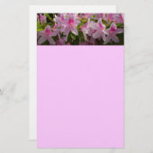 Roze Azalea Struik Spring Floral Briefpapier (Voorkant / Achterkant)