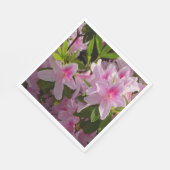 Roze Azalea Struik Spring Floral Servet (Hoek)