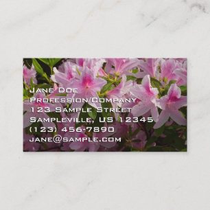 Roze Azalea Struik Spring Floral Visitekaartje