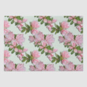 Roze Azaleas Floral Pattern Weefpapier Tissuepapier (Voorkant)