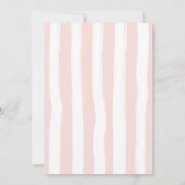 Roze Baby Bloom Douche Uitnodiging (Achterkant)