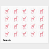 Roze Baby Deer Sticker (Vel)