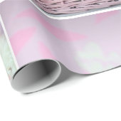 roze baby-doucheverpakkingspapier cadeaupapier (Rol Hoek)