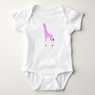 Roze Baby Giraffe Bodysuit voor Baby
