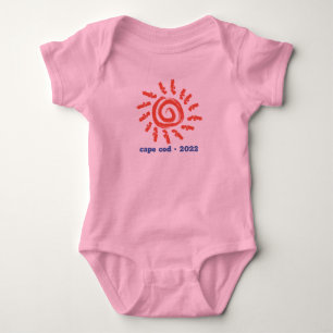 Roze Baby Girl Bodysuit - Gepersonaliseerd tekst