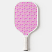  Roze Baby Girl Unicorn Aangepaste naam Pickleball Paddle (Achterkant)