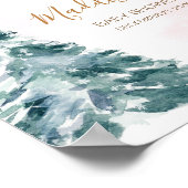 Roze Baby Het is koud buiten Welkom Poster (Hoek)