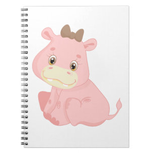Roze Baby Hippo Notitieboek