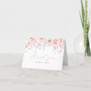 Roze Baby in Bloom Bedankkaart