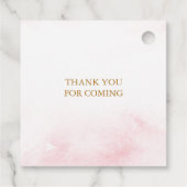 Roze Baby is koud buiten Baby shower Bedankjes Labels (Achterkant)