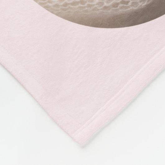 Roze Baby Meisje Naam Geboortedatum start aangepas Fleece Deken (Hoek)