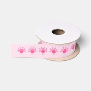 Roze Baby Meisje Thanksgiving Turkije Patroon Lint