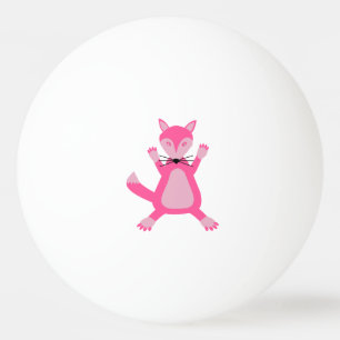 roze baby meisje vos pingpongballen