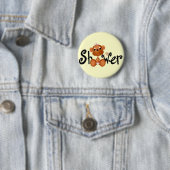 Roze Baby Monkey Button (In situ)