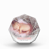 Roze Baby-naam Fotoblokken (Voorkant)